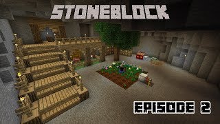 Minecraft StoneBlock  Dancing to grow Trees [upl. by Otina819]