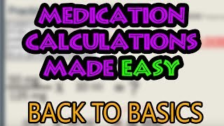 How To Do Medication Dosage Calculations Basics [upl. by Ylicis]