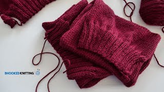 How to Knit a Cardigan Part one [upl. by Anaek34]