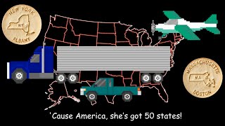 50 States Song  With Mr R amp Dick and Jane Educational Snacks  The Kids Picture Show [upl. by Riess]