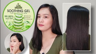 LUXE ORGANIX SOOTHING GEL ALOE VERA FOR HAIR USE EFFECTIVE BA  IVY DIAZ [upl. by Boothe37]