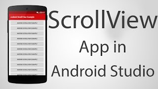 How to Use ScrollView in Android App  Android Studio 222 Tutorial [upl. by Heiskell]