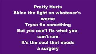 Beyonce  Pretty Hurts Lyrics [upl. by Drwde]