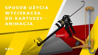 Jak używać wyciskacza do silikonów klejów i mas uszczelniających w kartuszach [upl. by Hereld]