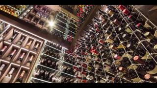 Modern Wine Cellar featuring Cable Wine System Condominium Design [upl. by Narej]