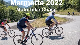 La Marmotte Granfondo Alpes 2022 Police Motorbike Chase [upl. by Shirk58]