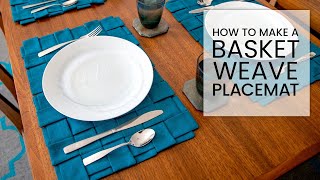 How to Make Woven Placemats  DIY Dinner Table Décor  Everyday Table Setting [upl. by Wadlinger]