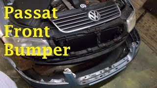 Volkswagen Passat Front Bumper Removal [upl. by Esinahs]