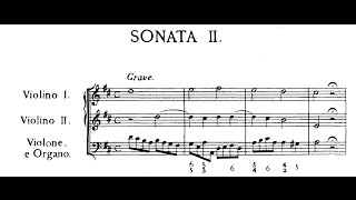 Corelli  Sonata da chiesa op 3 n 2 in Re maggiore score [upl. by Aisan]