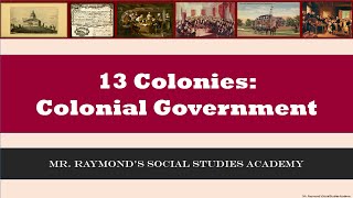 13 Colonies Colonial Governments amp English Influence [upl. by Grati]