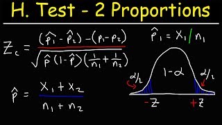 Hypothesis Testing With Two Proportions [upl. by Esilana21]