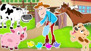 Old Macdonald Had A Farm  Farm Song  Nursery Rhymes amp Kids Songs  Baby Rhymes  Kids Videos [upl. by Airotcivairam]