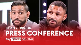 AMIR KHAN VS KELL BROOK 💥 PRESS CONFERENCE [upl. by Asylem127]