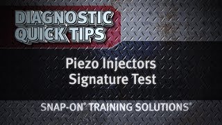 Diagnostic Quick Tips  Piezo Injectors Signature Test [upl. by Edora]