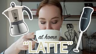 HOW TO MAKE A quotLATTEquot AT HOME moka pot  frother [upl. by Gayn]