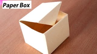 DIY  How To Make Paper Box That Opens And Closes  Paper Gift Box Origami [upl. by Teerprah]