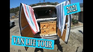 Van Life Tour 1998 Ford E 150  Doheny State Beach July 9th 2021 [upl. by Aerdied759]