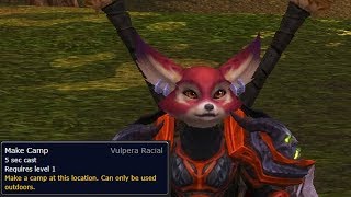 WoW BFA  Amazing Vulpera Allied Race Racial  Make Camp amp Return to Camp [upl. by Eislek]