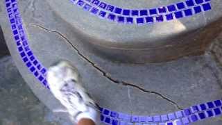 Rebound cracks on gunite pool step [upl. by Scevour413]