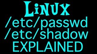 Linux Passwd amp Shadow File Explained [upl. by Finbar370]