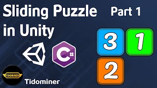 How to create Sliding Puzzle in Unity  Part 1 Setting up and Basic movement [upl. by Amahcen642]