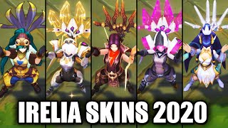 All Irelia Skins NEW and OLD Texture Comparison Rework 2018 League of Legends [upl. by Mosier73]