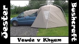 Vaude Tailgate Awning Review amp Khyam Comparison [upl. by Aicenra]