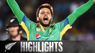 Afridi Stars in Series Opener  HIGHLIGHTS  1st T20  BLACKCAPS v Pakistan 2016 [upl. by Negam]