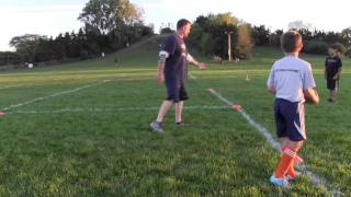 Youth Football  Learning How to Tackle [upl. by Doraj662]