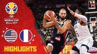 USA vs France  Full Game Highlights  QuarterFinal  FIBA Basketball World Cup 2019 [upl. by Aurie]