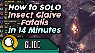 Fatalis Insect Glaive Solo Guide  Skills Playstyle Openings Tips and Tricks  MHW Iceborne [upl. by Eugeniusz]