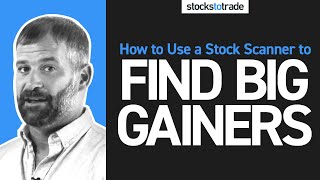 How to Use a Stock Scanners to Find BIG Gainers [upl. by Alathia]