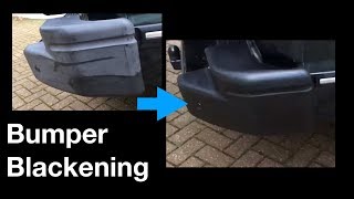 How to Blacken Car Bumpers  A Surprisingly Good Way [upl. by Narad]