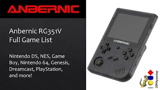 Anbernic RG351V PreInstalled Full Game List [upl. by Navinod]