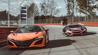 Faceoff Acura NSX vs NSX GT3 Evo [upl. by Bedelia]