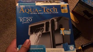 How to install aquatic filter 10  20 gal Review [upl. by Esorylime]