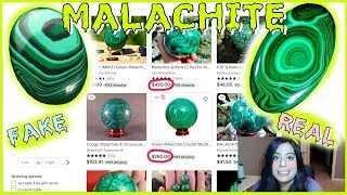 HOW TO SPOT FAKE MALACHITE ONLINE  SIGNS TO LOOK FOR  EASY GUIDE  DONT WASTE YOUR MONEY [upl. by Aniuqaoj]