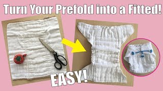 HOW TO MAKE A FITTED CLOTH DIAPER TUTORIAL  PATTERN [upl. by Atilam]