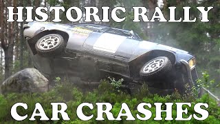 Historic Rally Cars Crash Compilation HD [upl. by Yelsha607]