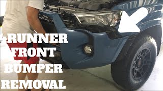 HOW TO REMOVE YOUR FRONT BUMPER  TOYOTA 4RUNNER [upl. by Acilef817]