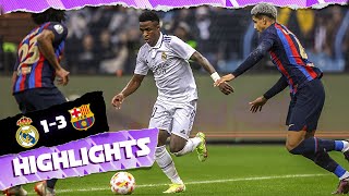 Real Madrid 13 FC Barcelona  HIGHLIGHTS  Spanish Super Cup [upl. by Lehcnom]