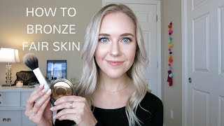 HOW TO BRONZE FAIR SKIN  Easy Tips amp Tricks [upl. by Omsoc]