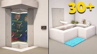 30 Minecraft Bathroom Build Hacks amp Designs [upl. by Coffee]