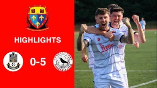 Caerleon 05 Cwmbrân Town  Gwent FA Senior cup  Quarter final highlights [upl. by Anabahs]