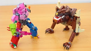 Lego Fortnite Polar Peak Monster and Mechas sword MOC [upl. by Yona]