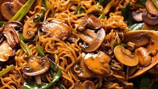 Asian Mushroom Noodles landscape [upl. by Etteyniv]