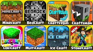 Minecraft Stonecraft Craft Vegas Craftsman Lokicraft MultiCraft Ice Craft Bedrock Craft [upl. by Erlewine804]