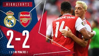 HIGHLIGHTS  Real Madrid 22 Arsenal  32 on penalties  ICC 2019 [upl. by Poliard]