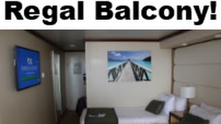 Regal Princess Cruise Ship Balcony Room Detailed Tour [upl. by Laubin478]