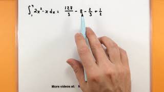 Calculus  Evaluating a definite integral [upl. by Aynor]